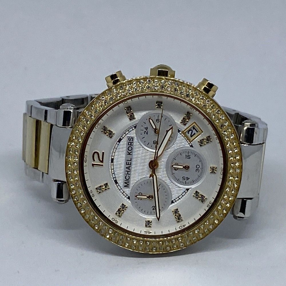 Michael Kors Parker MK-5626 Women Stainless Steel Analog Silver Dial Watch WFH90 - Picture 7 of 12